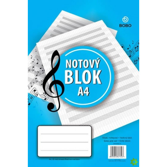 Notový blok A4