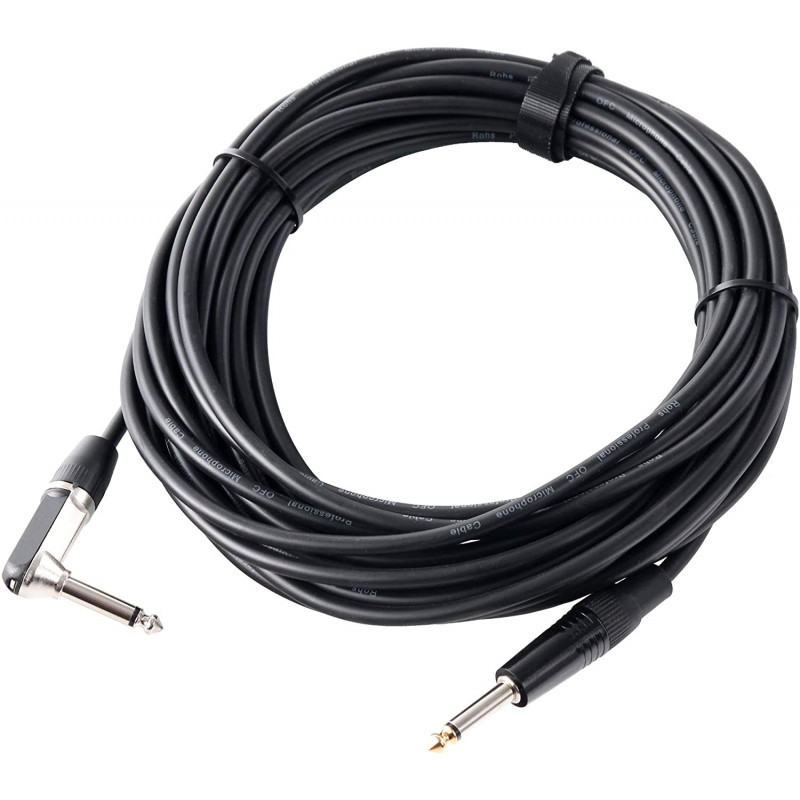 Pronomic Stage INST-A-10 nástrojový kabel lomený jack 10 m černý