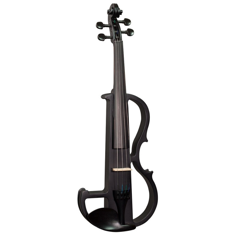 Hidersine Violin Electric Black Satin Finish