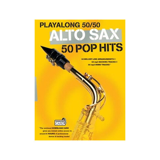 Playalong 50/50 - 50 popových hitů na alt saxofon