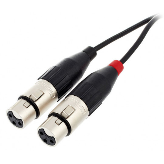 Pro Snake TPY 2030 JFF Y-kabel 2xXLR ONA - Jack stereo