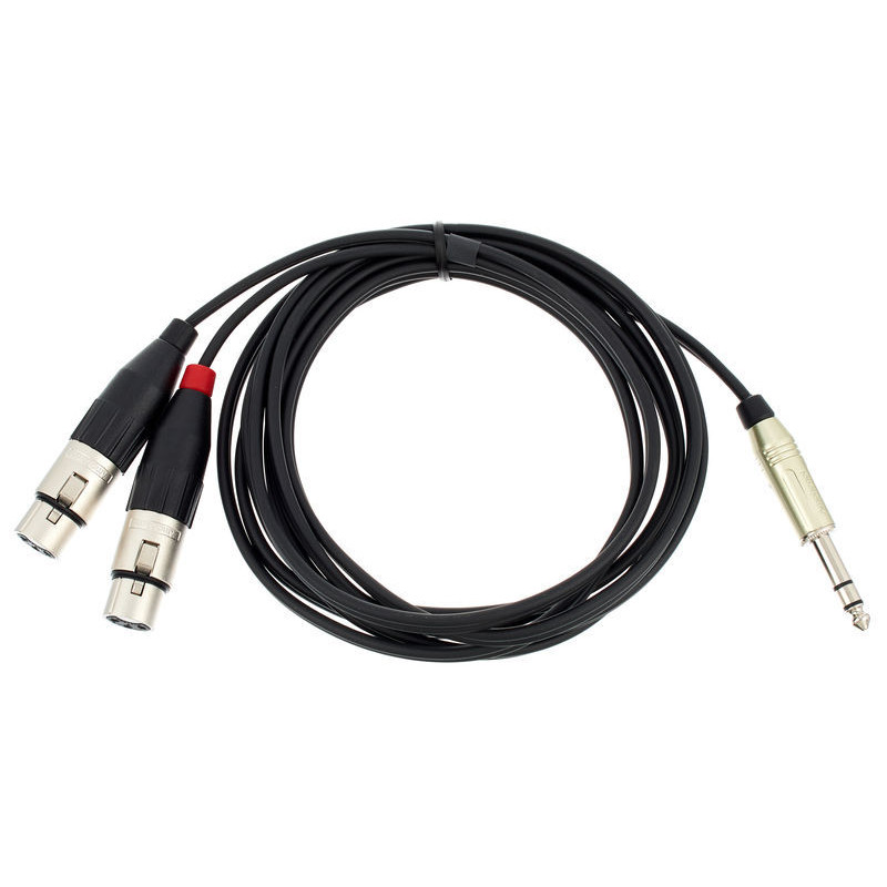 Pro Snake TPY 2030 JFF Y-kabel 2xXLR ONA - Jack stereo