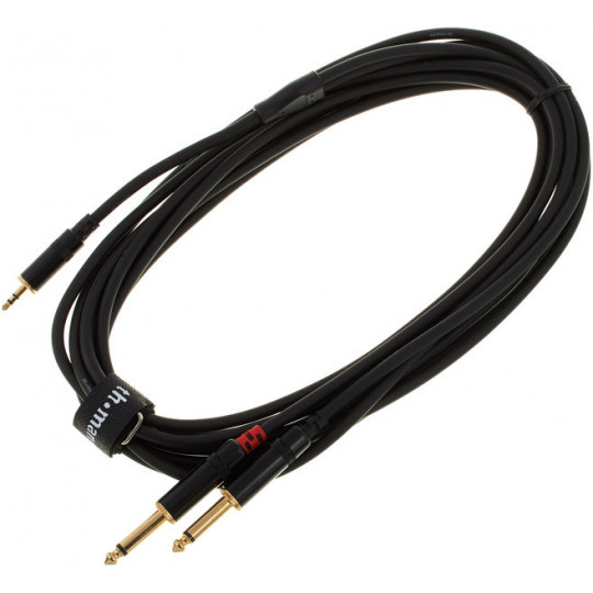 Pro Snake TPY 2030 KPP profi Y-kabel 2xJack mono-Jack 3,5 stereo