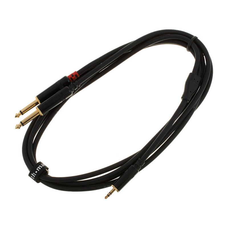 Pro Snake TPY 2030 KPP profi Y-kabel 2xJack mono-Jack 3,5 stereo