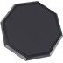 Cvičný pad velikosti 8" tichý a praktický ve tvaru oktagonu se speciálním gumovým povrchem v černé barvě.
