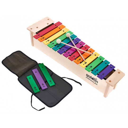Goldon sopránový metalofon v barvách Boomwhackers 16 kamenů