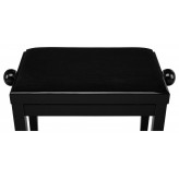 Proline klavírní stolička černá lesklá