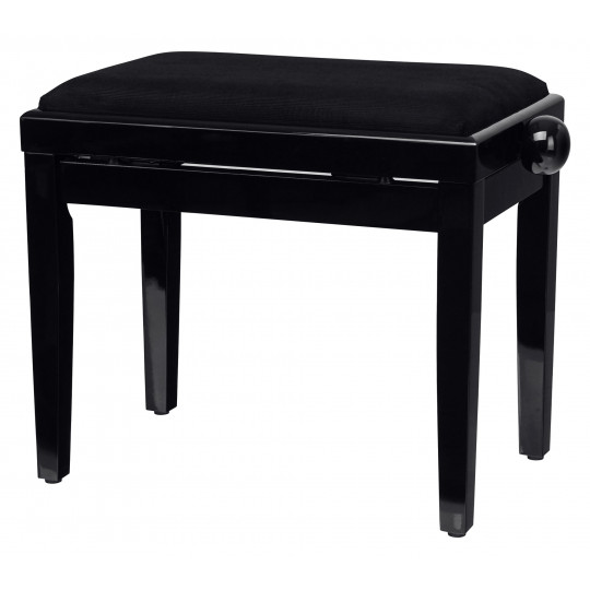 Proline klavírní stolička černá lesklá