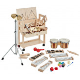 Goldon sada perkusních nástrojů v dřevěném vozíku sortiment 2Katalog  Produkty