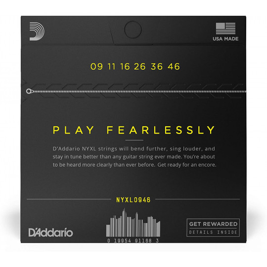 D'Addario NYXL0946 struny pro el. kytaru 9'