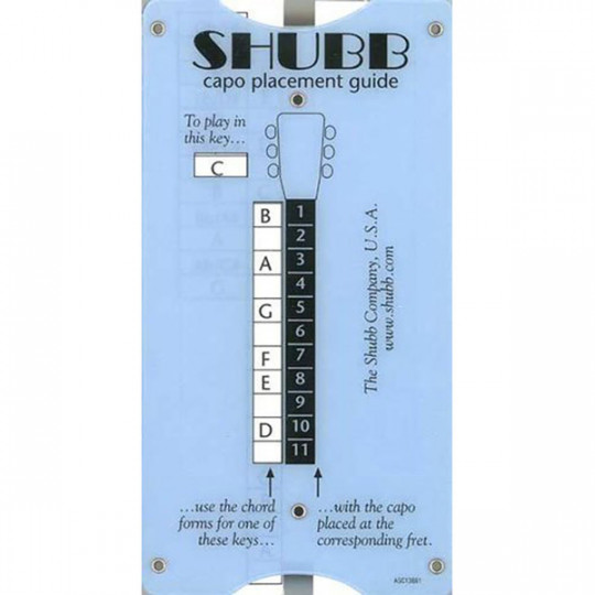 SHUBB TG-1 transpoziční pomůcka