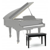 Proline klavírní stolička rozšířená Model S+ černá lesklá