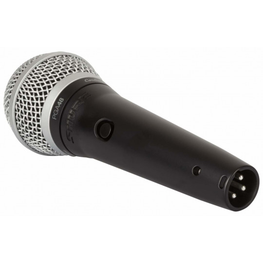 SHURE PGA48-QTR-E - DYNAMICKÝ MIKROFON PRO ŘEČ A ZPĚV, XLR-QTR () (X)