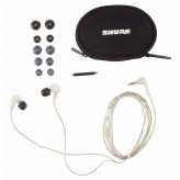 SHURE SE215-CL-E - dynamická single driver mikro sluchátka(průsvitná)