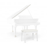 Proline klavírní stolička Model P bílá matná