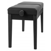 Proline klavírní stolička dvojitá černá matná