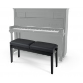 Proline klavírní stolička dvojitá černá lesklá