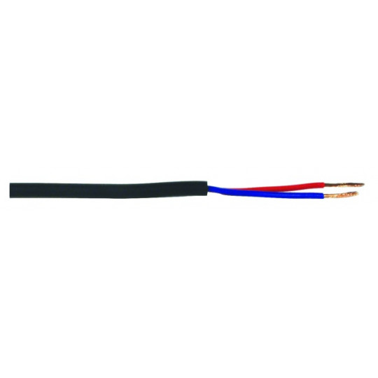 Kabel reproduktorový 2x1,5mm, černý, cena / m